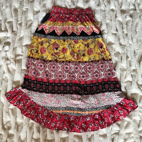 Colorful Scoop Skirt w/Ruffle Bottom, Sz 0-2, NWT! - Picture 5 of 14